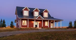 twilight photo real estate farm house