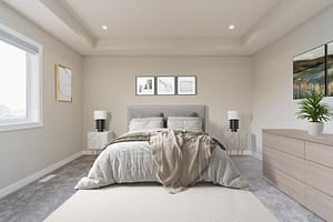 virtual staging primary bedroom