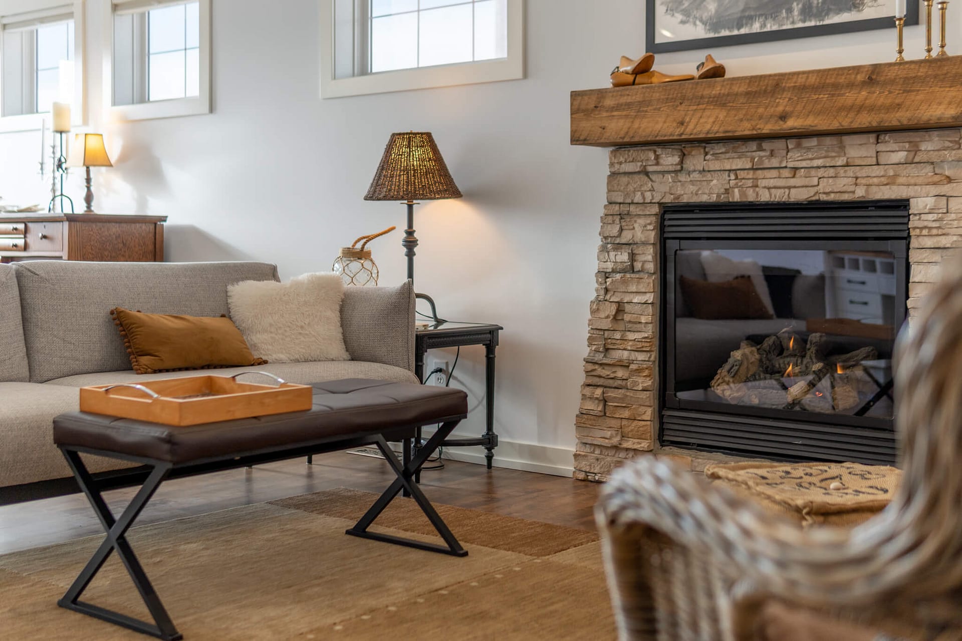 feature photo of a fireplace mantel in a living room
